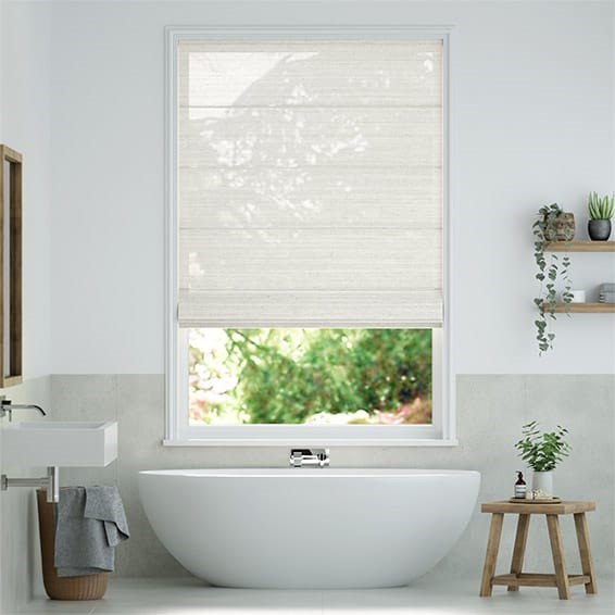 Lumiere Unlined Arcus Snow Roman Blind