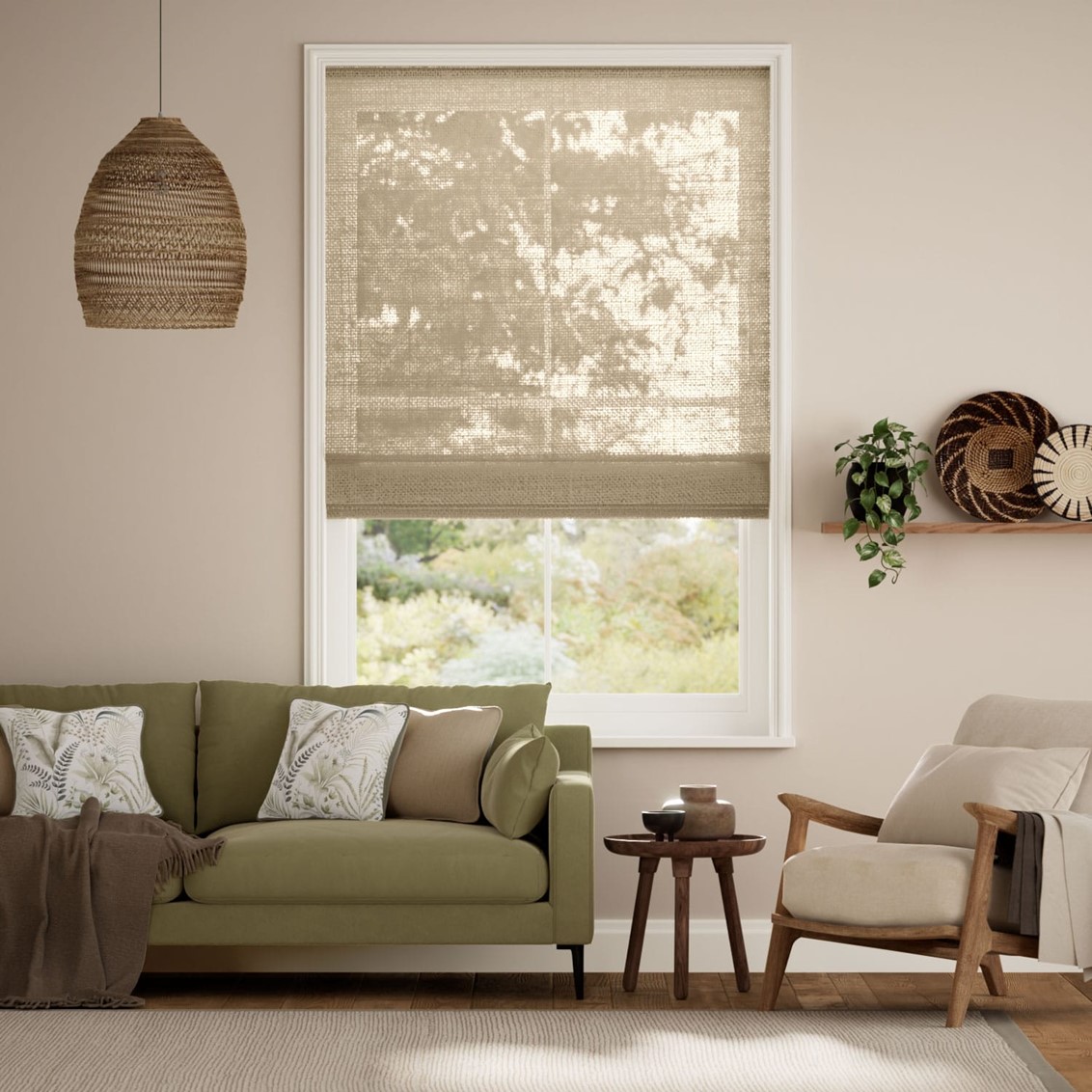 Lumiere Unlined Ariel Rye Roman Blind