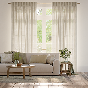 Lumiere Unlined Arlo Oatmeal Curtains thumbnail image