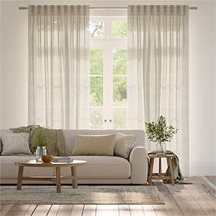 Lumiere Unlined Arlo Oatmeal Curtains thumbnail image