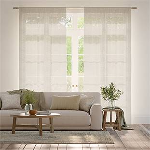 Lumiere Unlined Arlo Oatmeal Curtains thumbnail image