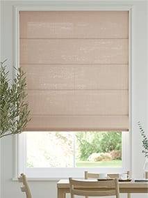 Lumiere Unlined Bijou Linen Mink Roman Blind thumbnail image