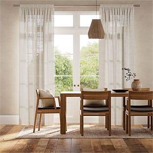 Lumiere Unlined Bijou Linen Oatmeal Curtains thumbnail image