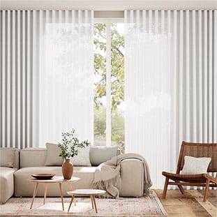 Lumiere Unlined Bijou Linen White Curtains thumbnail image