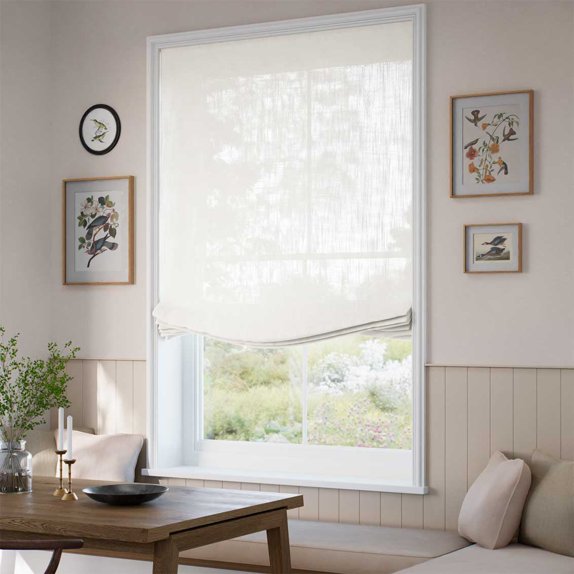 lumiere-unlined-etoile-natural-white-relaxed-roman-blind
