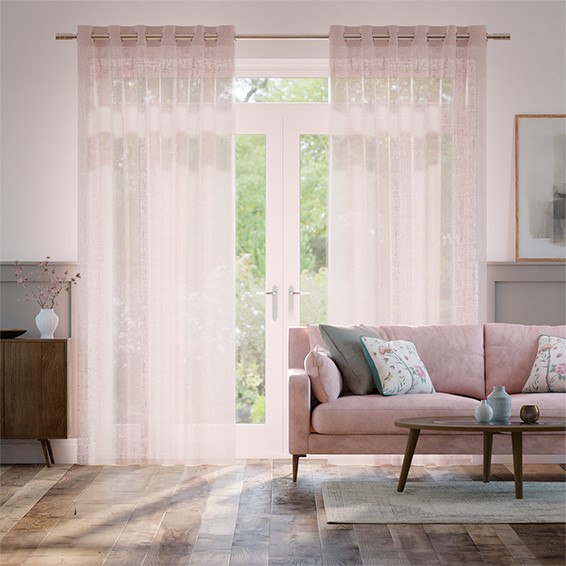 Lumiere Unlined Laurel Blush Curtains