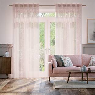 Lumiere Unlined Laurel Blush Curtains thumbnail image