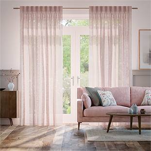 Lumiere Unlined Laurel Blush Curtains thumbnail image