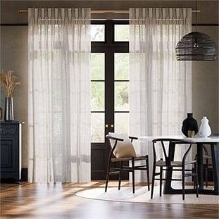 Lumiere Unlined Laurel Stone Curtains thumbnail image