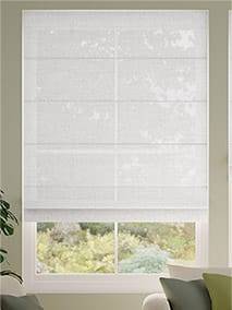 Lumiere Unlined Laurel White Roman Blind thumbnail image