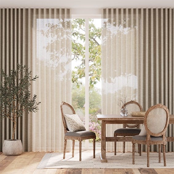 Lumiere Unlined Linen Hopsack Curtains