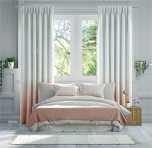 Lumiere Unlined Ombre Blush Curtains thumbnail image
