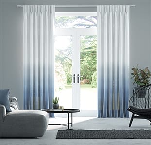 Lumiere Unlined Ombre Midnight Curtains thumbnail image