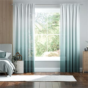 Lumiere Unlined Ombre Ocean Curtains thumbnail image