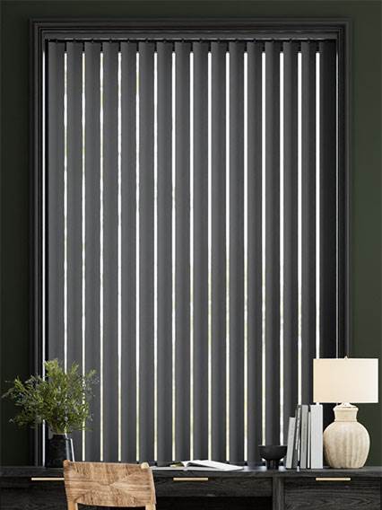 Luxe Sevilla Anchor Grey and Black Vertical Blind thumbnail image