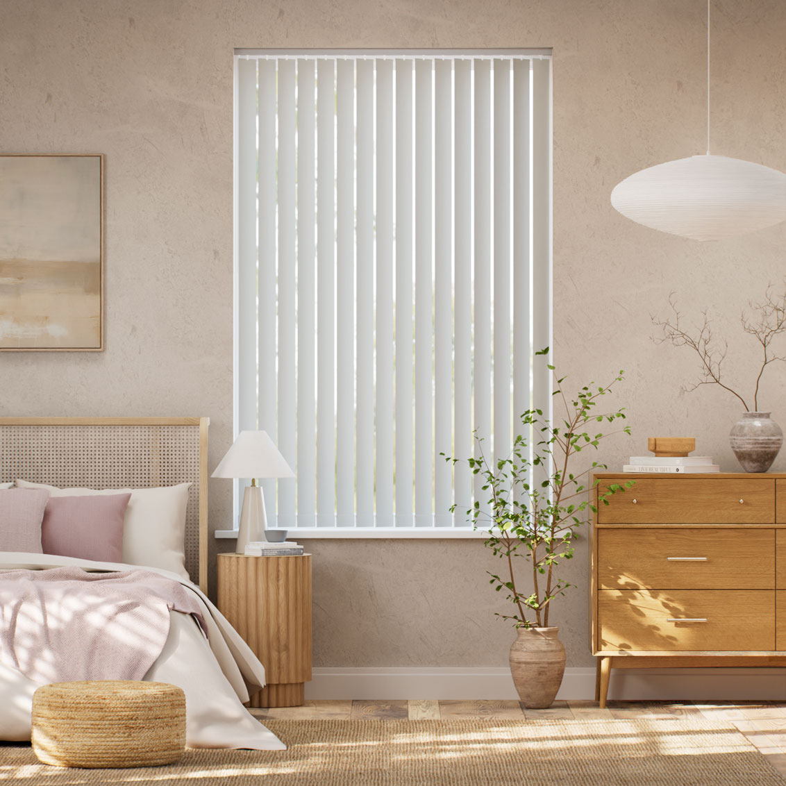 Luxe Sevilla Grey and Silver Vertical Blind