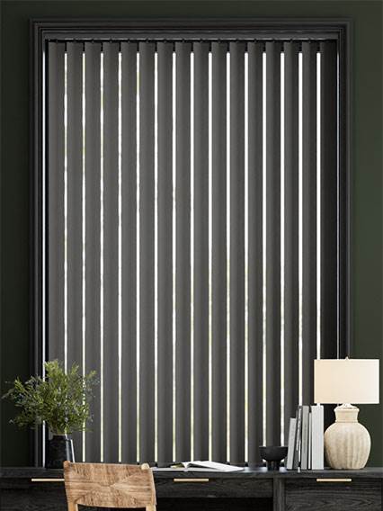 Luxe Sevilla Slate and Black Vertical Blind thumbnail image