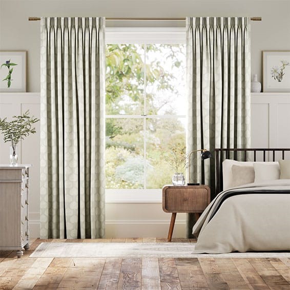 Lyme Leaf Stone Curtains