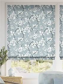 Madelyn Linen Blue Mist Roman Blind thumbnail image