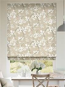 Madelyn Linen Chalk White Roman Blind thumbnail image