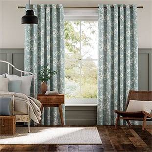 Madelyn Linen Duck Egg Curtains thumbnail image