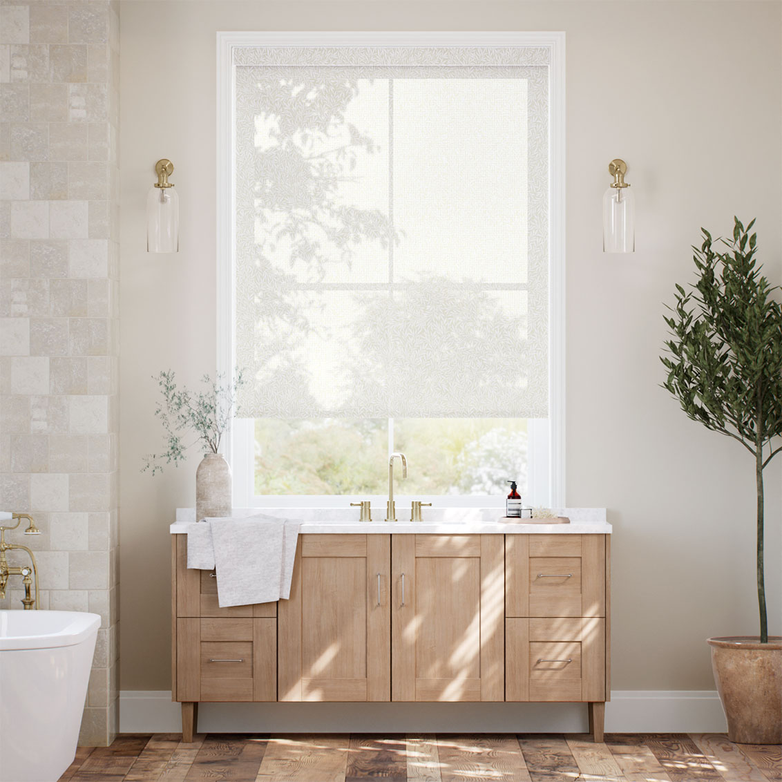 William Morris Willow Porcelain Roller Blind