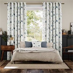 Magnolia Trail China Blue Curtains thumbnail image