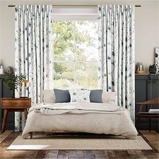 Magnolia Trail China Blue Curtains thumbnail image