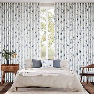 Magnolia Trail China Blue Curtains thumbnail image