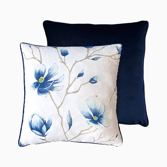 Magnolia Trail China Blue Cushion