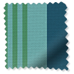 Manhattan Tropical Blue Roman Blind swatch image