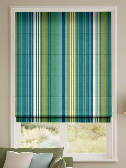 Manhattan Tropical Blue Roman Blind thumbnail image