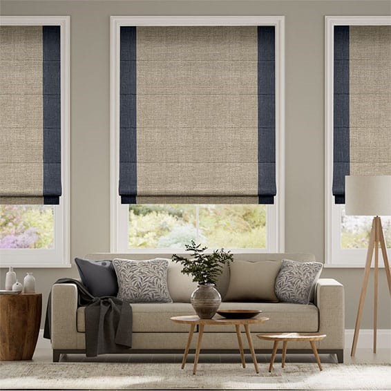 Manor Navy Roman Blind