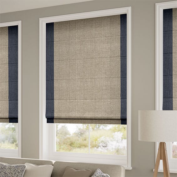 Manor Navy Roman Blind