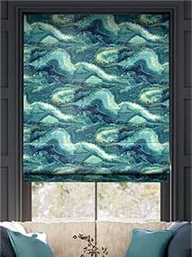 Marbled Velvet Jade Roman Blind thumbnail image