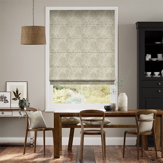 William Morris Marigold Hemp Roman Blind