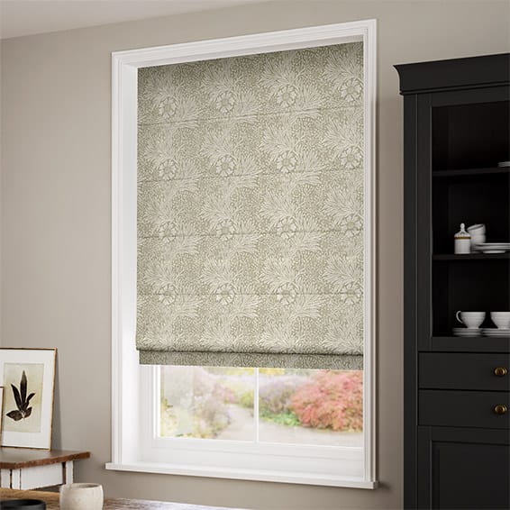 William Morris Marigold Hemp Roman Blind