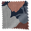Marina's Tea Garden Midnight Terracotta Roman Blind sample image