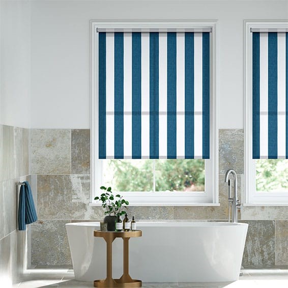 Maritime Coastal Blue Roller Blind