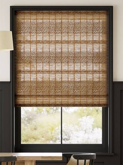 Electric Marius Chestnut & Acorn Roman Blind thumbnail image