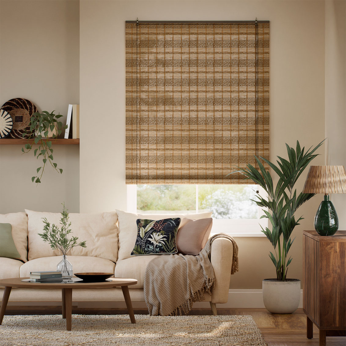 Marius Chestnut Roll Up Blind