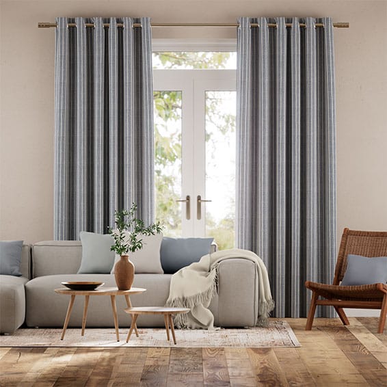 Marlow Steel Blue Curtains