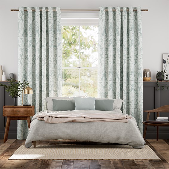 Martigues Smoke Green  Curtains