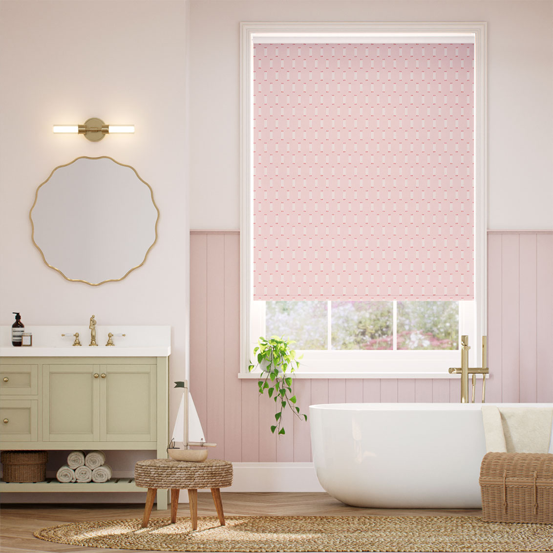 Matchsticks Milkshake Roller Blind