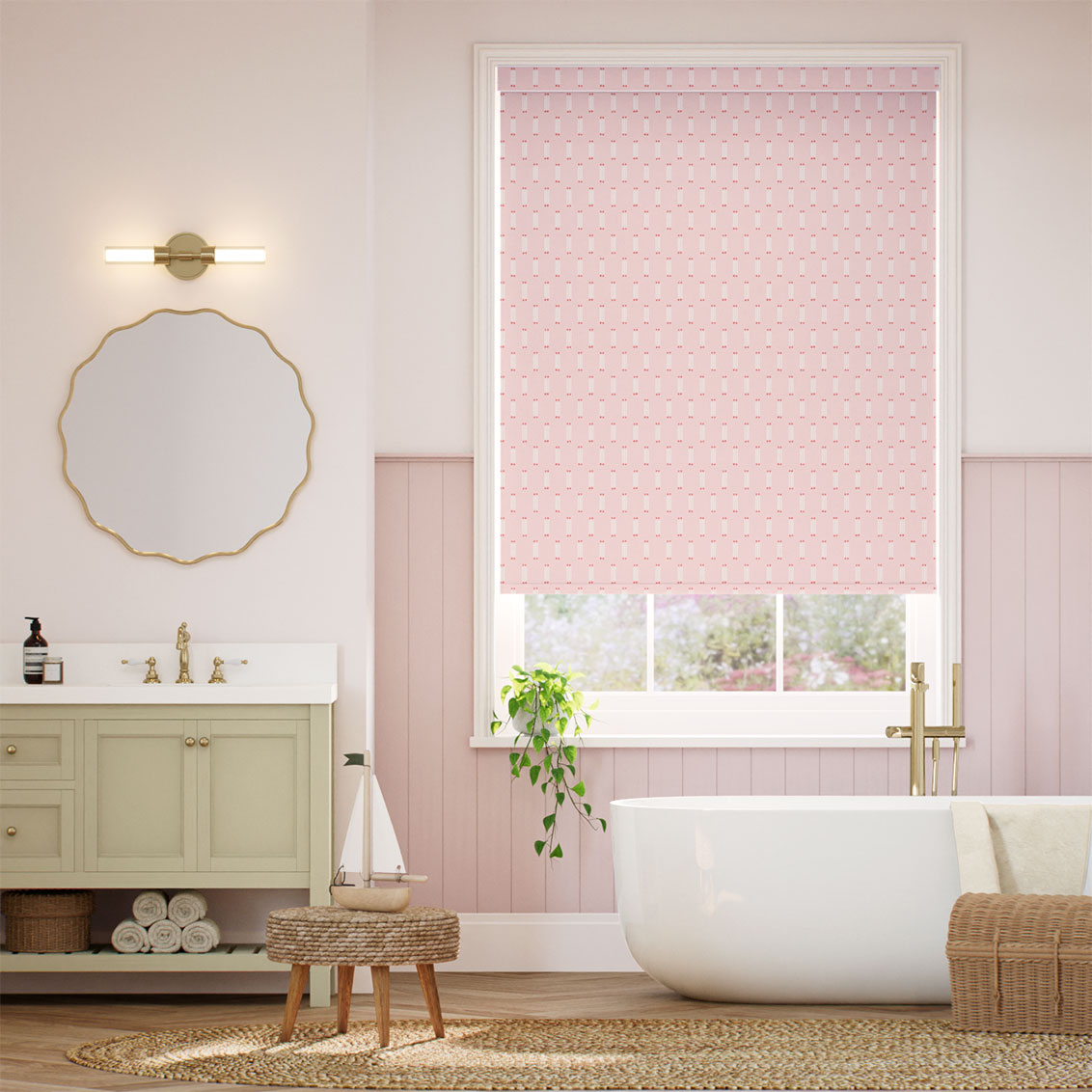 Matchsticks Milkshake Roller Blind