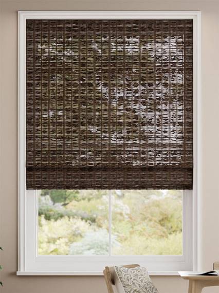 Maui Walnut Roman Blind thumbnail image