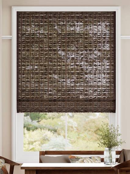 Electric Maui Walnut & Acorn Roman Blind thumbnail image