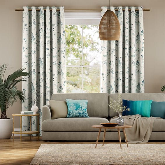 Meadow Teal Curtains