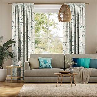 Meadow Teal Curtains thumbnail image