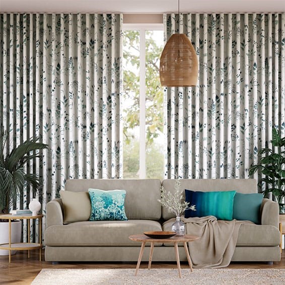 Meadow Teal Curtains